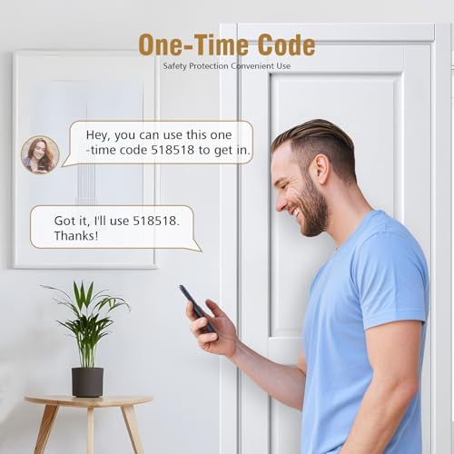 Sleek Fingerprint Door Lock with 10 Second Auto-Lock App Control