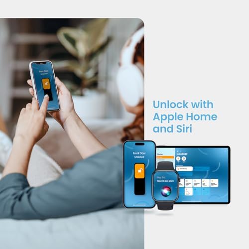 Lockly Secure Plus Deadbolt with Matter Link Wi-Fi Hub