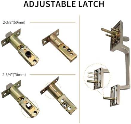 Hardhawk Front Door Handle Set with Deadbolt Lever