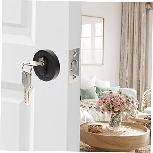 EXHUMKY Concealed Zinc Alloy Deadbolt Lock Matte Finish Secure Entry Door
