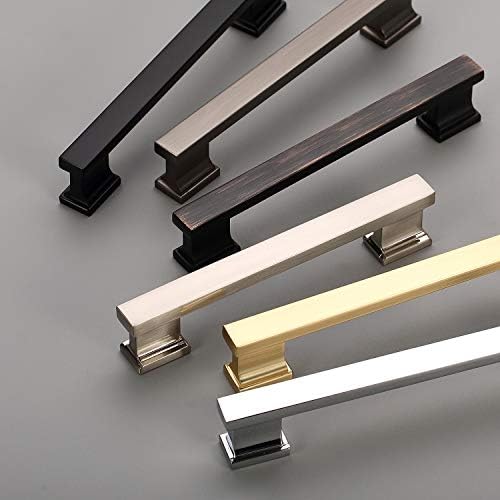 10-Piece Brushed Black Nickel Cabinet Pulls for Kitchen Cabinets and Drawers