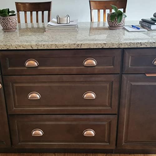 HARPOON Kitchen Cabinet Pulls - 10 Pack 3 Antique Copper