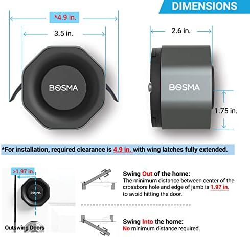 Bosma Aegis Smart Door Lock with WiFi and Alexa Compatibility