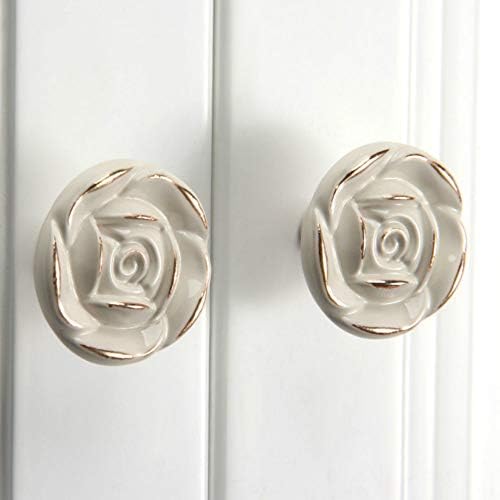 Antique Euro Rose Knobs Set