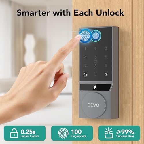 Devo G2 Door Lock for Front Door Safety Security