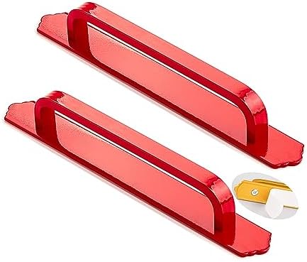 Versatile and Durable 2-Piece Sliding Door Handles Red