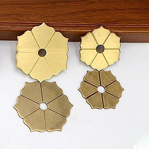 Elegant Petal-Shaped Brass Backplate Washers for Grandmas Kitchen