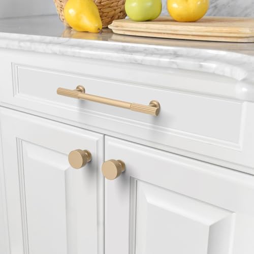 Asidrama 10-Pack 5 Inch Champagne Bronze Cabinet Pulls