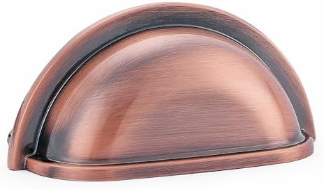 HARPOON Kitchen Cabinet Pulls - 10 Pack 3 Antique Copper