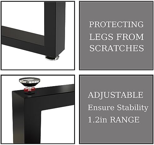 DRIRON Metal Table Legs 16 Inch Set of 2