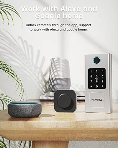 Smart Keyless Front Door Lock with Fingerprint Bluetooth Security