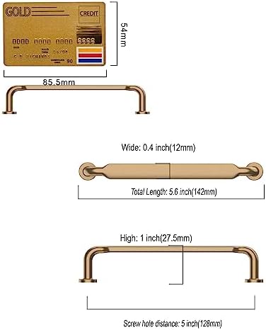 Amerdeco 10-Piece Champagne Bronze Cabinet Pulls