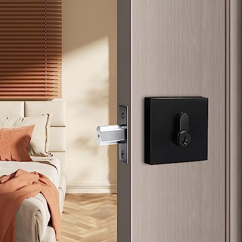 Probrico Square Deadbolts Durable Double Cylinder Door Lock Set