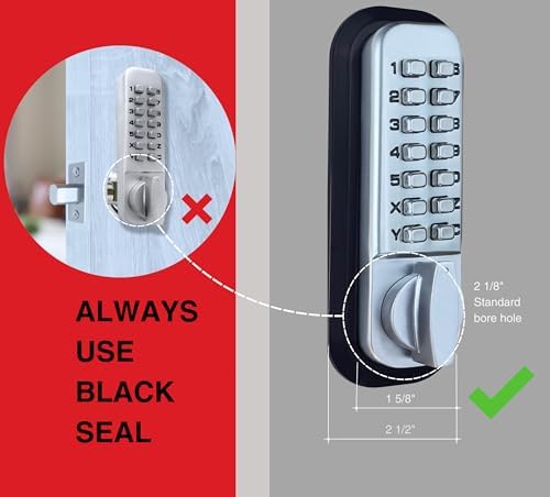 JOUNJIP Deadbolt Keyless Entry Door Lock No Code Required Secure Durable