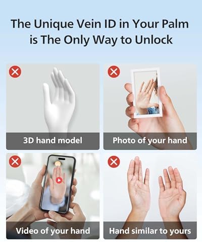 Quick unlock smart door lock with palm recognition