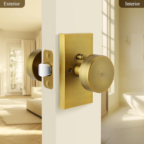ToPToToo Antique Brass Privacy Door Knobs