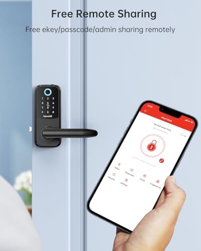 Hornbill Smart Lock with Handle - Keyless Entry for Home Security