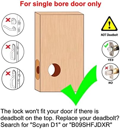 Smart Door Lock X2 with Fingerprint Keypad Keyless Entry