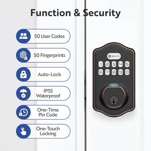 Solity Smart Deadbolt Door Lock