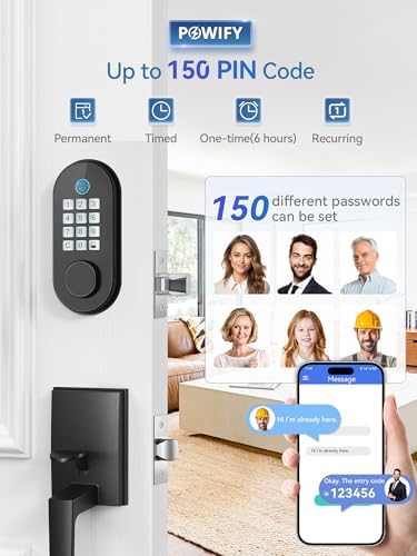 Smart Keyless Door Lock with App Control Durable Build