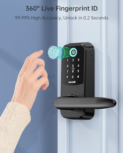 Hornbill Smart Lock with Handle - Keyless Entry for Home Security