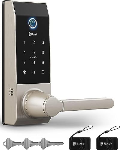 Blusafe Smart Lock 2-in-1 Doorbell with Handle Biometric Secure