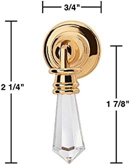 4 Cabinet Pulls Clear Acrylic Drop 34 D Backplate