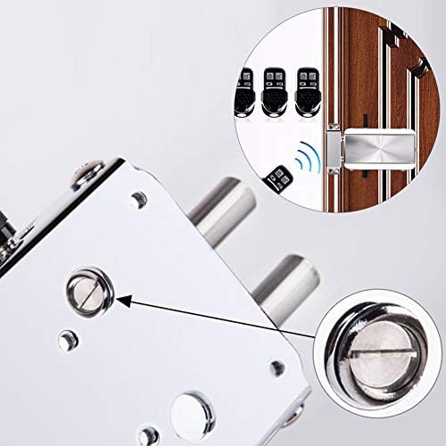 Faddare Electronic Intelligent Door Lock Kit with 4 Remote Control Silver