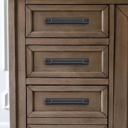 5-Piece Black Cabinet Pull Set