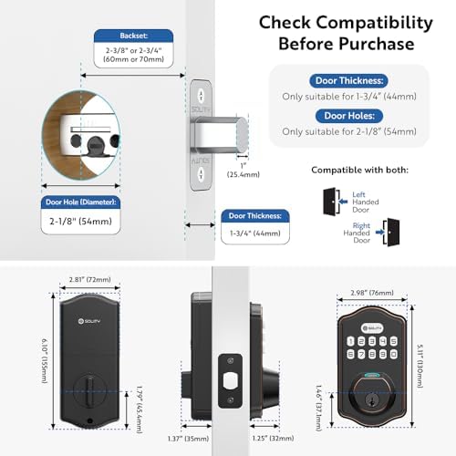 Solity Smart Deadbolt Door Lock