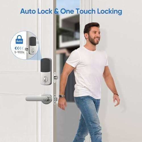 Intelligent Front Door Lock with 2 Lever Handles