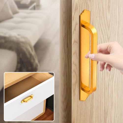 EFARMA Sliding Door Handles 2pcs Red 215mm Self-Adhesive
