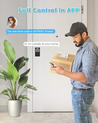 Tinewa 1 Pack Smart Fingerprint Deadbolt Lock