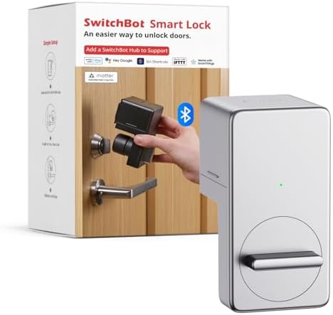 SwitchBot Smart Deadbolt with Keyless Entry for Front Door