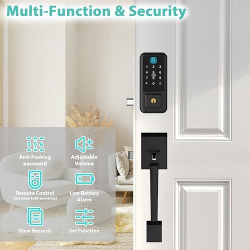 Smart Door Lock Set with Keyless Entry