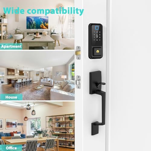 Smart Door Lock Set with Keyless Entry