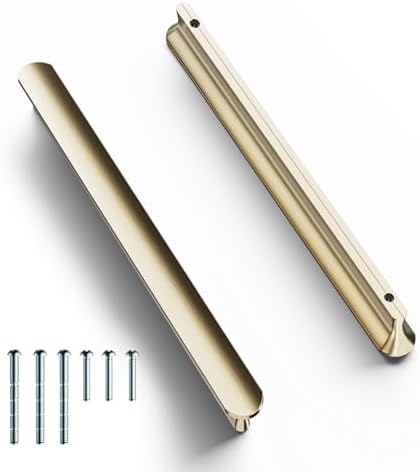 Cobbe Elite 10-Piece Luxury Brushed Gold Cabinet Pulls 6-516