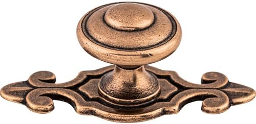 Top Knobs M231 Canterbury Knob with Back Plate Copper