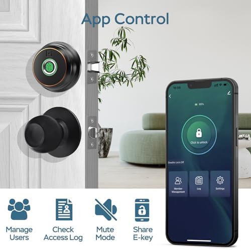 GeekTale Fingerprint Deadbolt with Keyless Entry Smart Lock