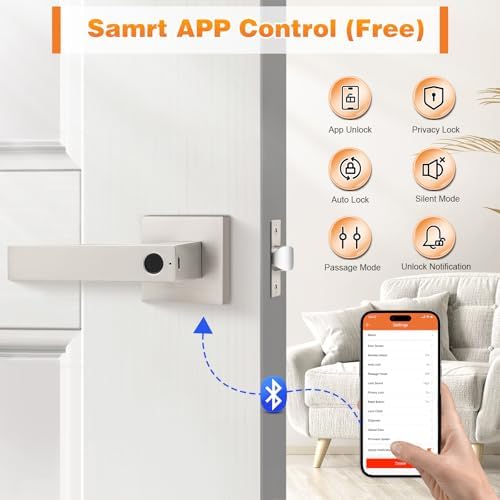 Probrico Smart Lock with Keyless Entry Door