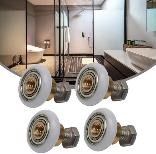 AugustknowU Shower Door Rollers 4pcs 20mm with Screws
