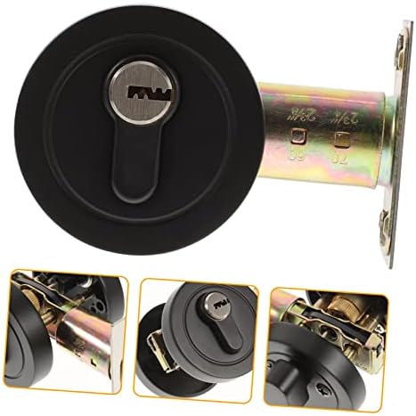 EXHUMKY Concealed Zinc Alloy Deadbolt Lock Matte Finish Secure Entry Door
