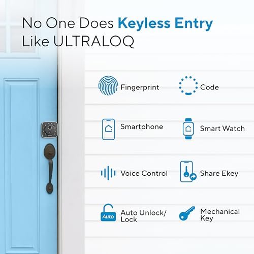 ULTRALOQ Bolt Fingerprint Smart Door Lock with WiFi