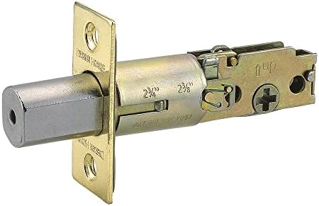 Secure 2-Way Square Corner Deadbolt Polished Brass