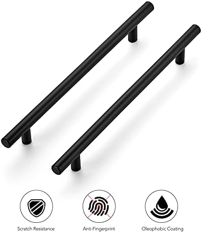 Ravinte 10 Cabinet Handles Matte Black Pulls