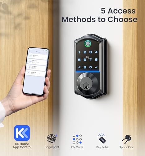 Veise Smart Door Lock with Fingerprint for Secure Entry
