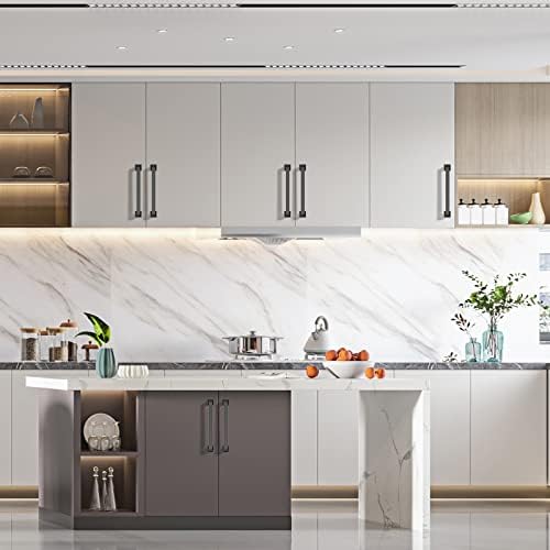 10-Piece Set of Matte Black Cabinet Handles 5-Inch