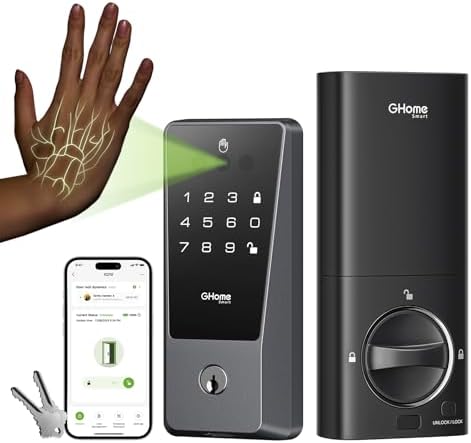 GHome Smart Door Lock with Palm Vein Recognition
