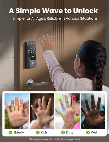 GHome Smart Door Lock with Palm Vein Recognition