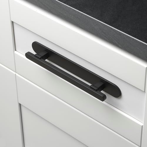 8 Matte Black Backplate for Cabinets - Protect Conceal